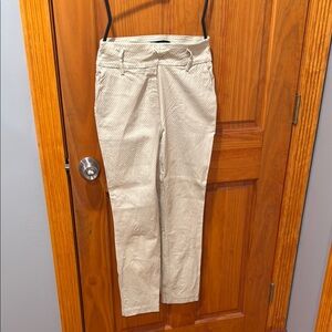 Jules & Leopold Beige Polka Dot Trousers